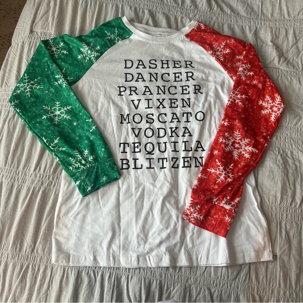Festive Snowflake Raglan Shirt